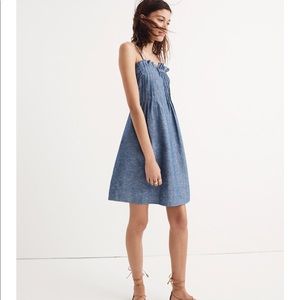 Madewell Denim Pintuck Cami Dress